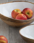 Ξύλινο Σετ Σερβιρίσματος Σαλάτας από Mango Wood (Μπολ & Κουτάλες – Πλήρες Σετ)